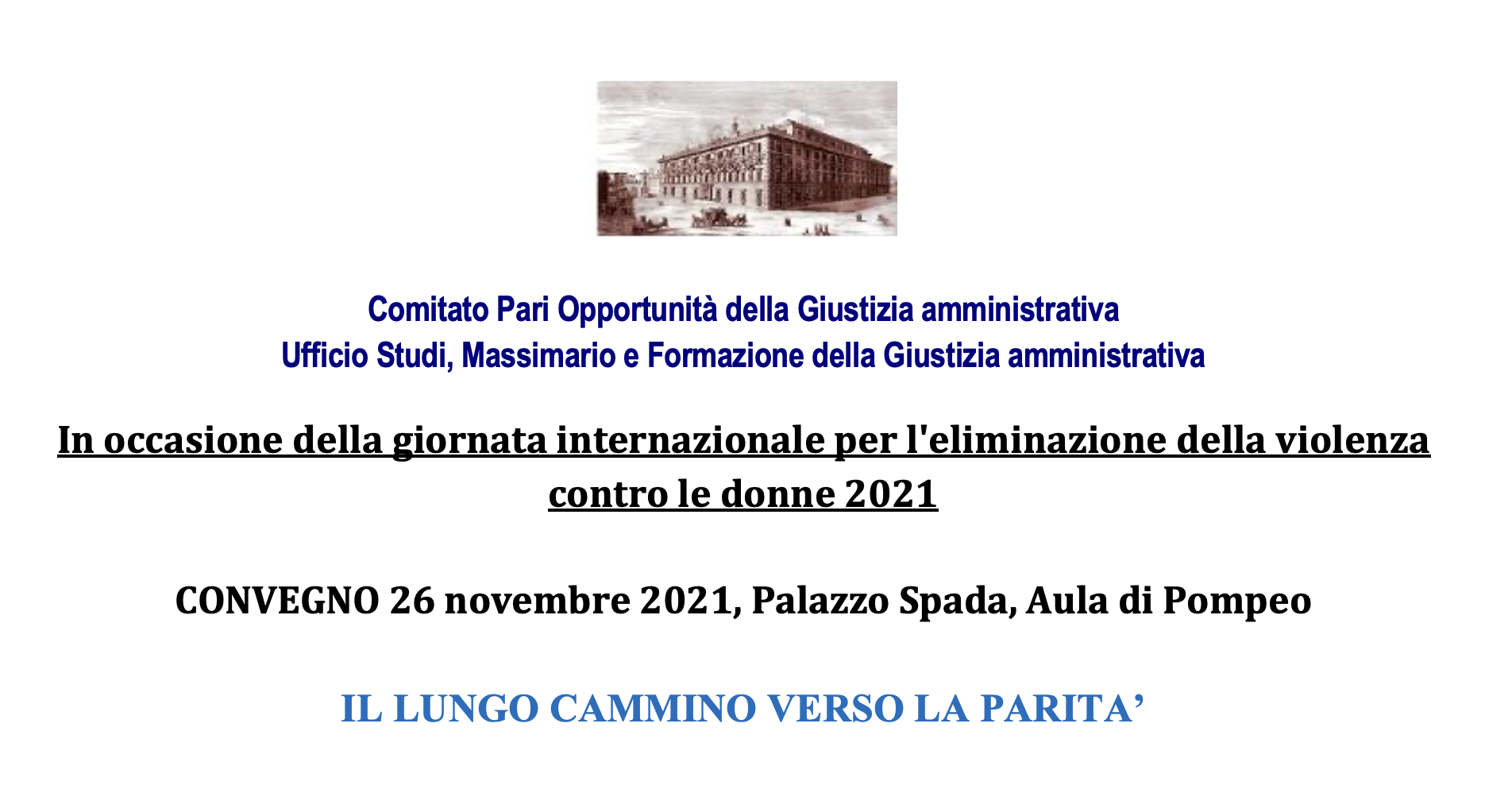 Il lungo cammino verso la parità